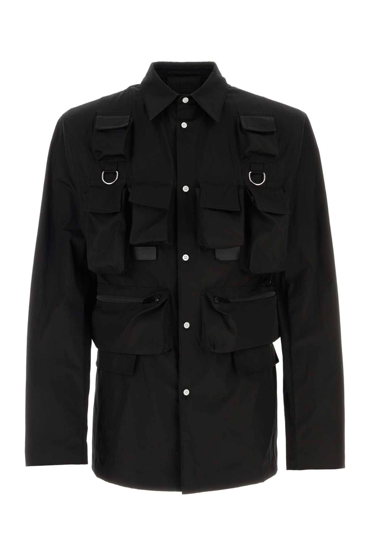 Prada Black Poplin Shirt