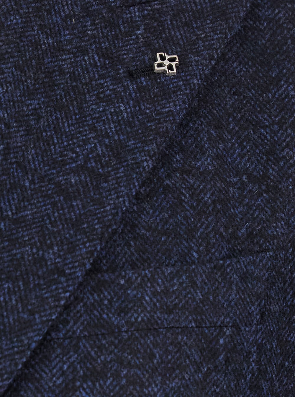 Shop Tagliatore Montecarlo Blue Double-breasted Jacket In Wool Blend Man