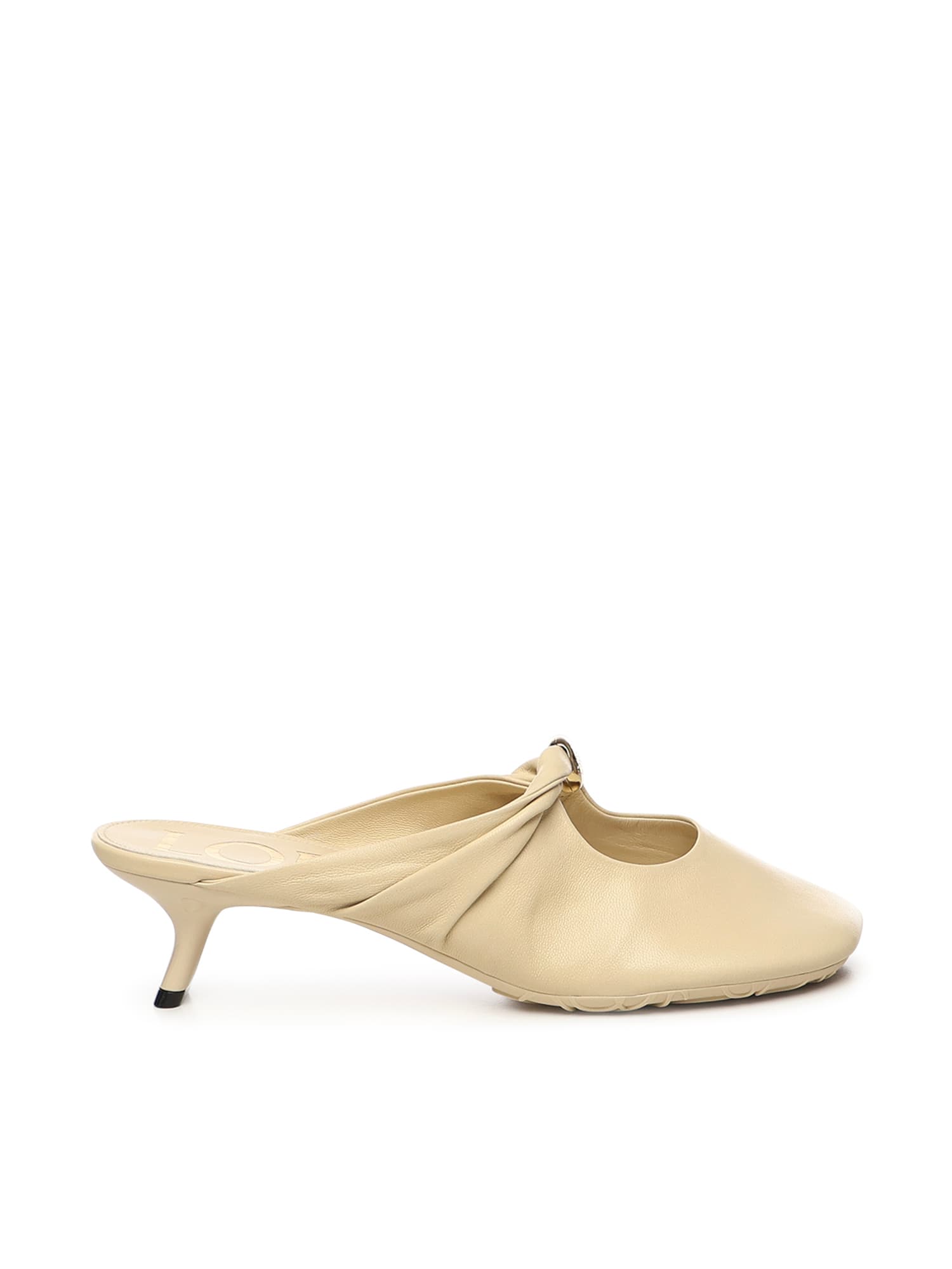 Loewe Pebble Mules In Lambskin Nappa In Neutral