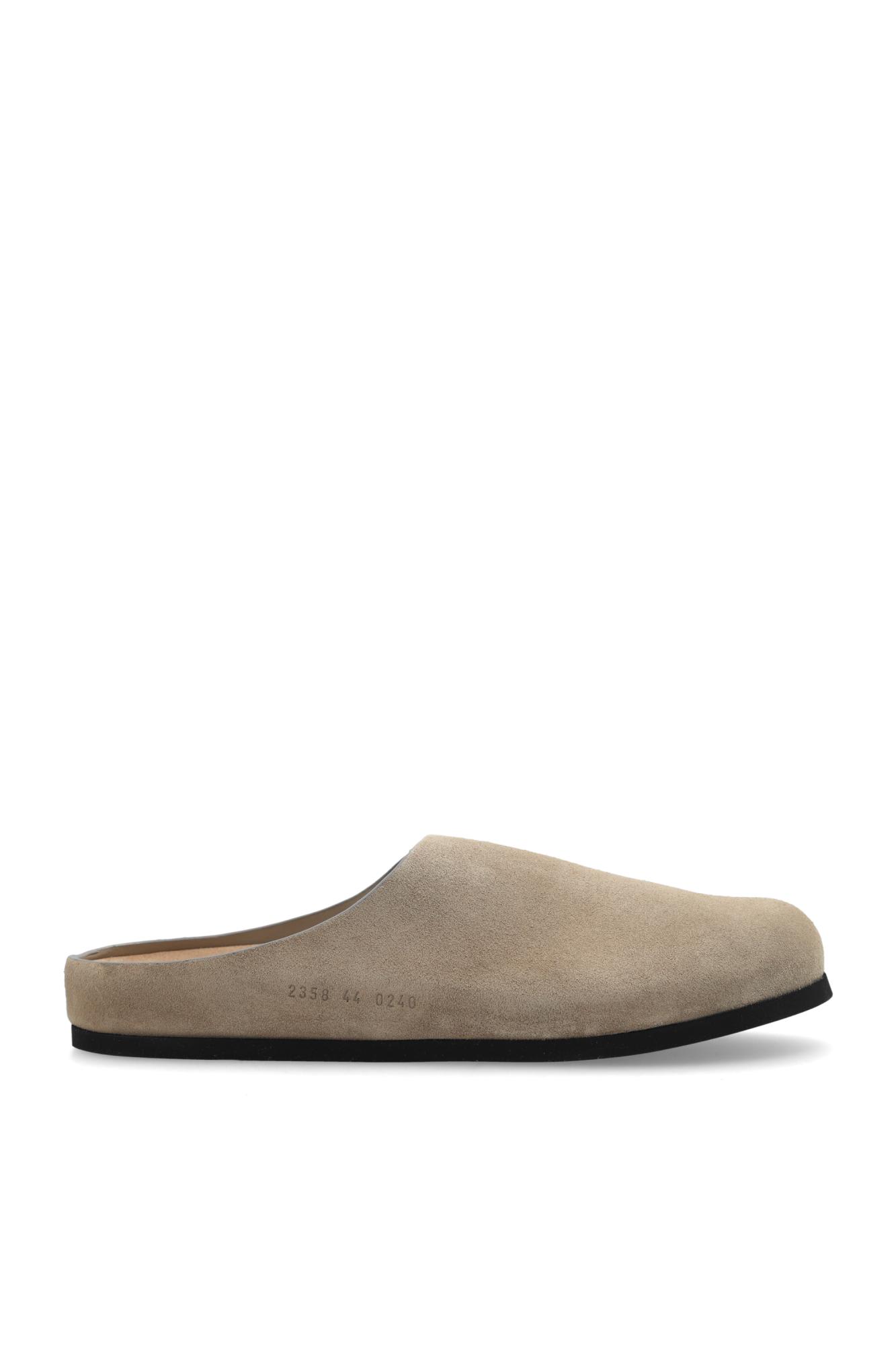 Common Projects Slip-on Suede Clogs In Neutral