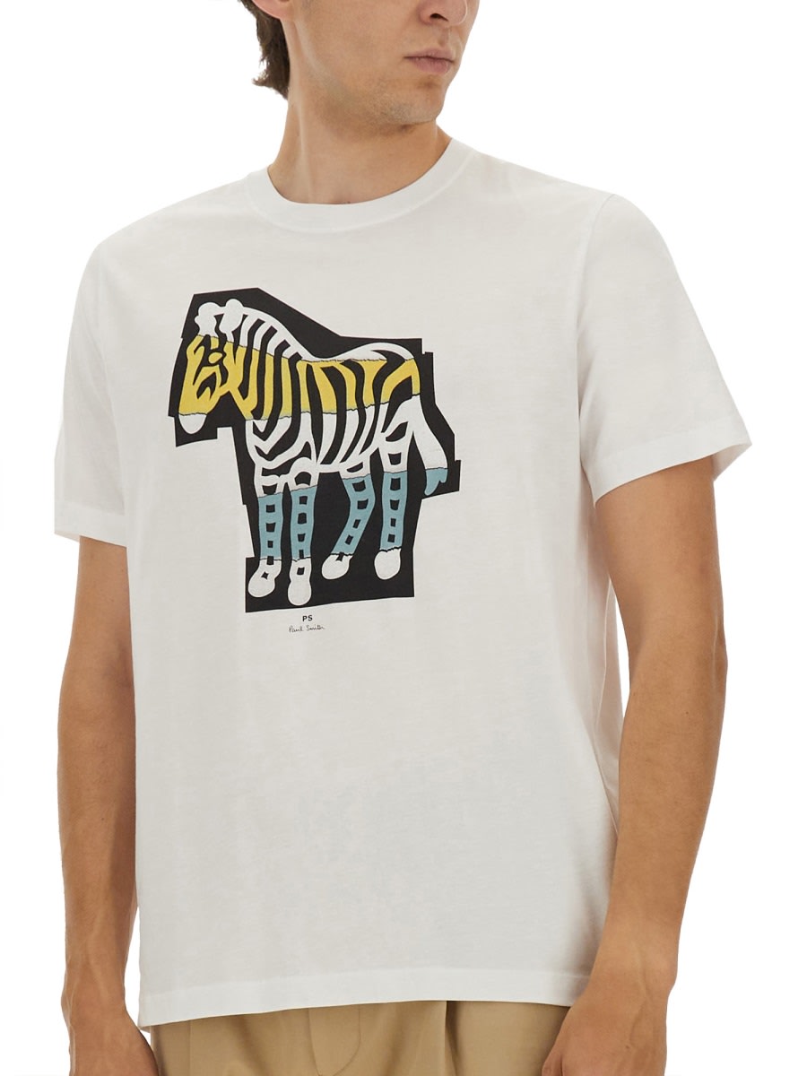 Ps By Paul Smith Ps Paul Smith Regular Fit T-shirt In White