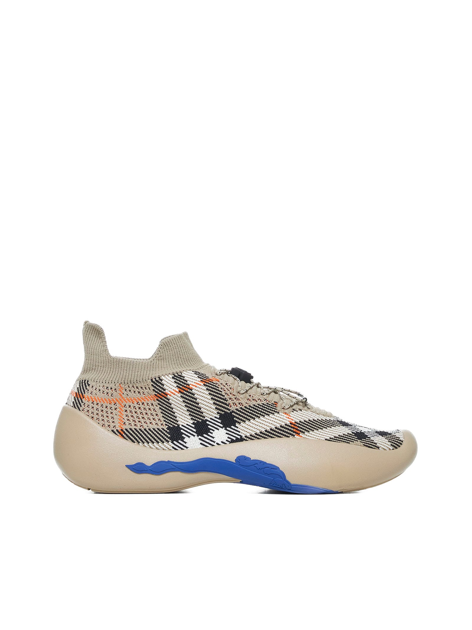 Shop Burberry Sneakers In Sand Ip Check