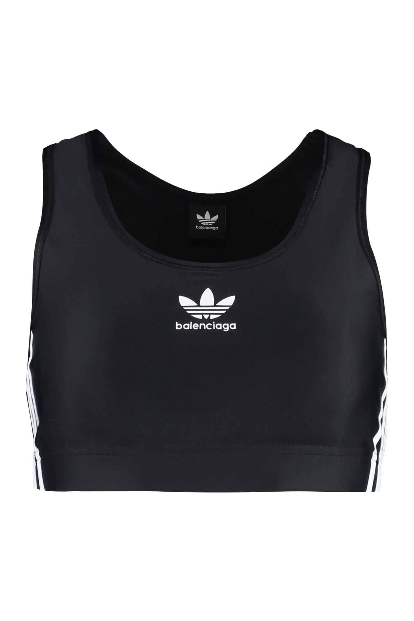 Shop Balenciaga X Adidas - Logo Sporty Tank-top In Black