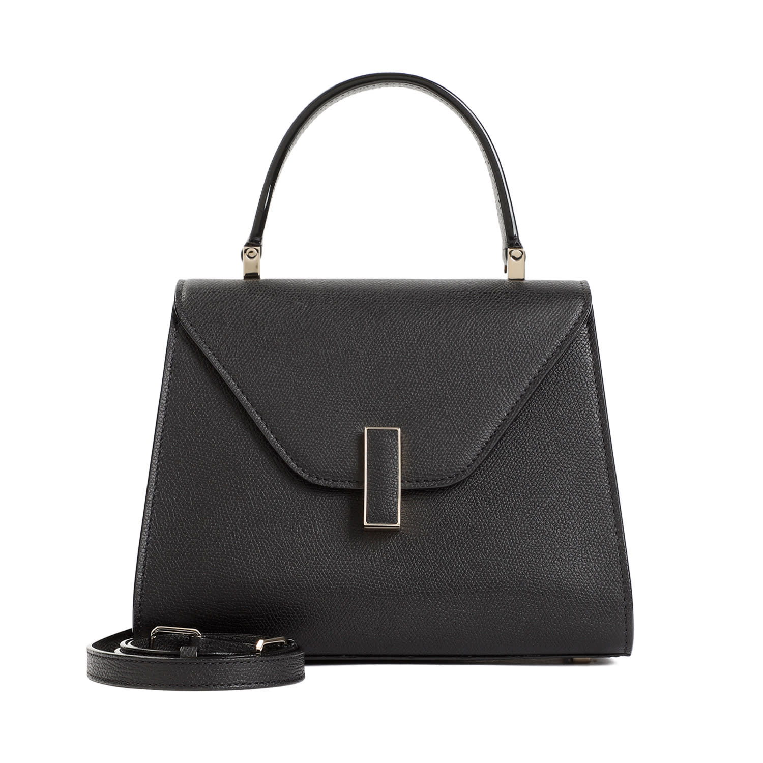 Valextra Iside Top Handle Mini Bag In Black
