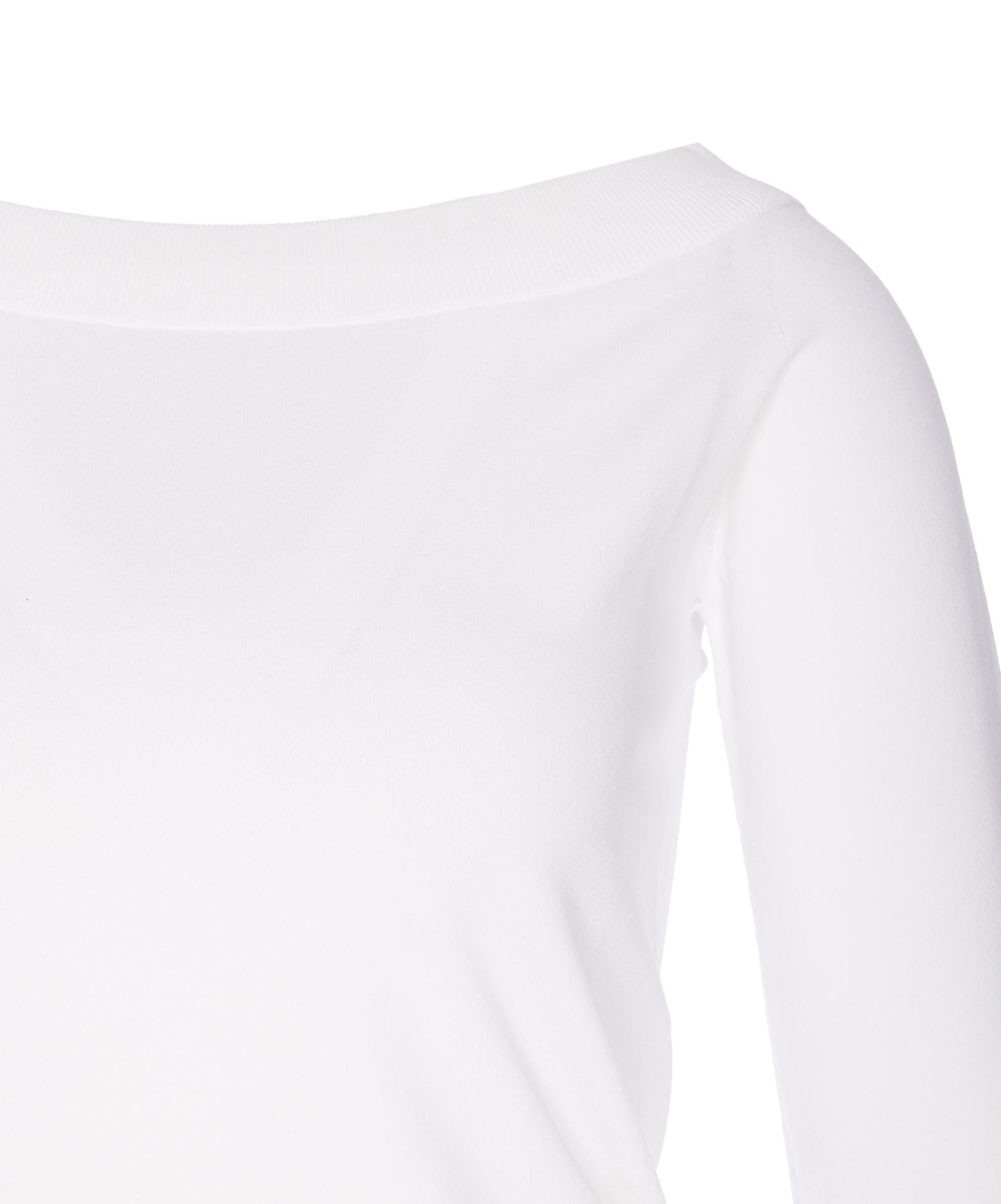 Shop Roberto Collina Long Sleeves Top In White