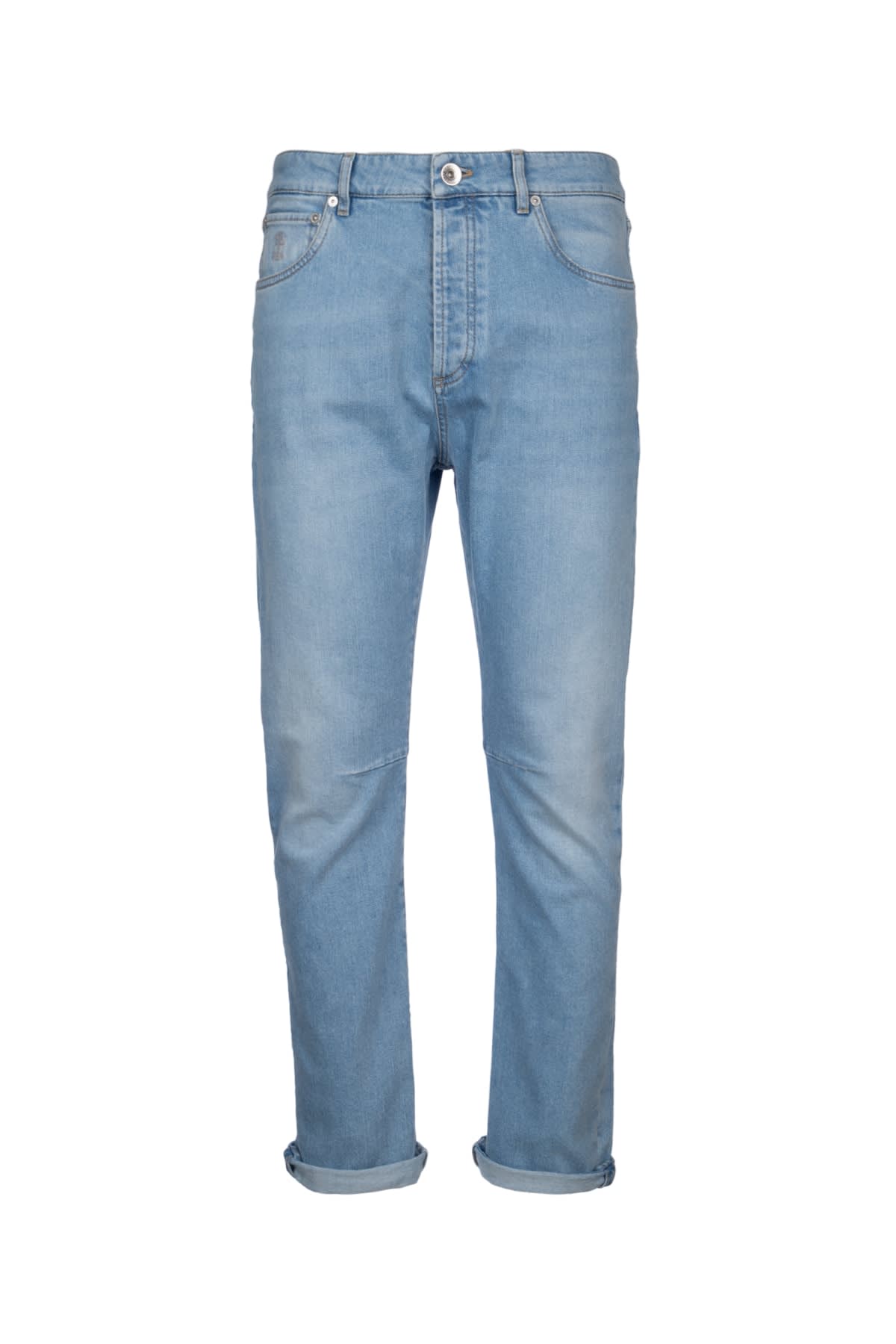 Shop Brunello Cucinelli Denim Pants In C1469