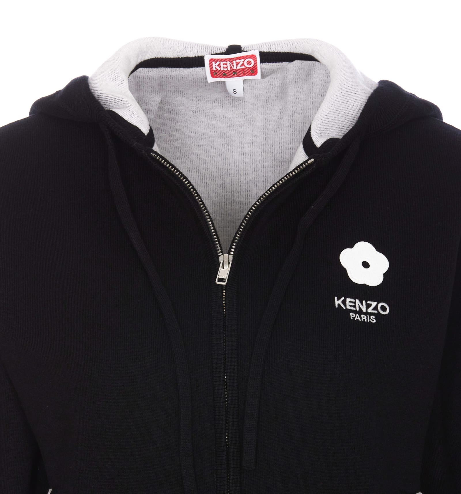 Shop Kenzo Boke 2.0 Full Zip Hoodie In Black