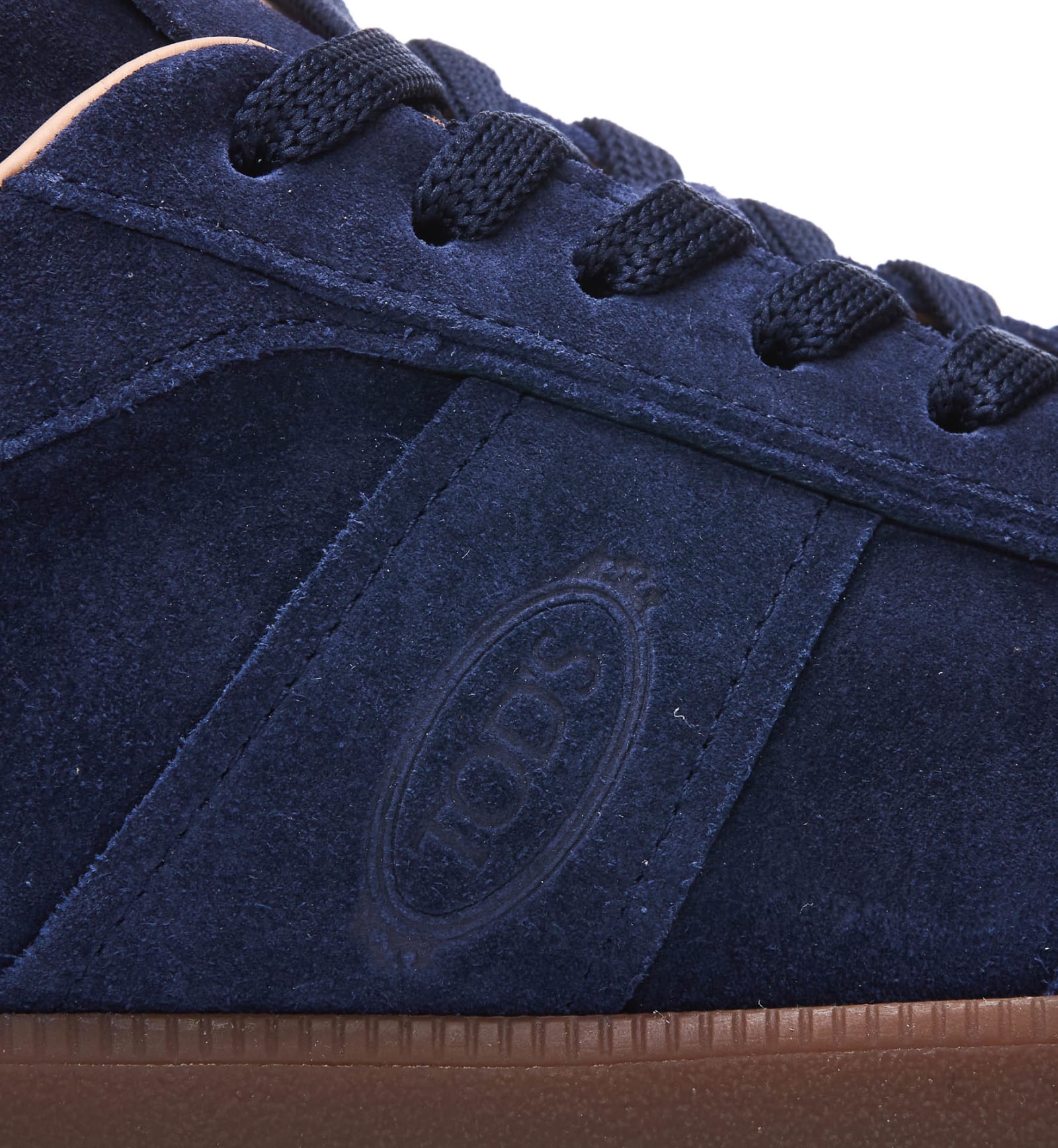 Tod's Tabs Suede Leather Sneakers In Blue