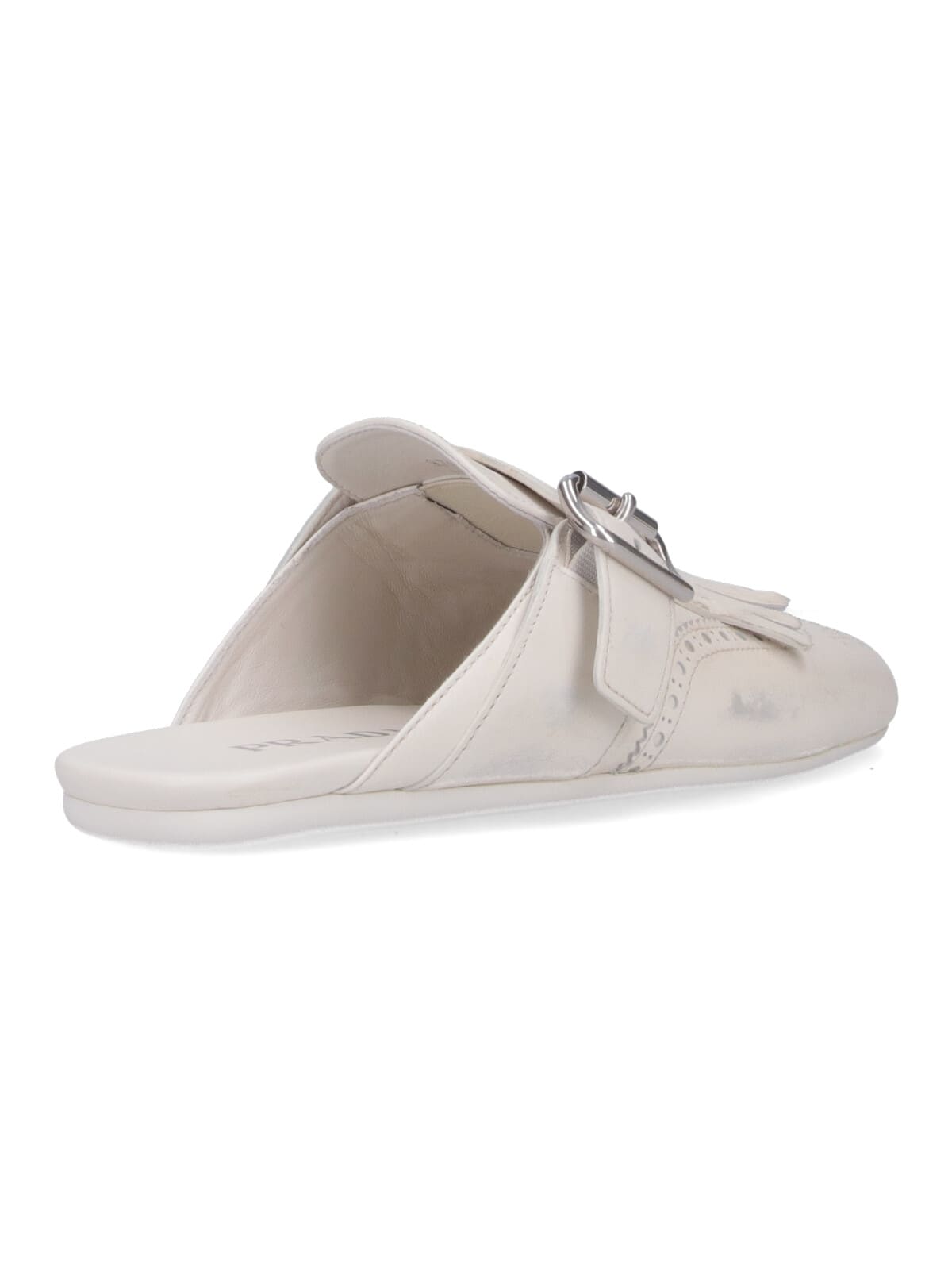 Prada Shuffle Sabots In White