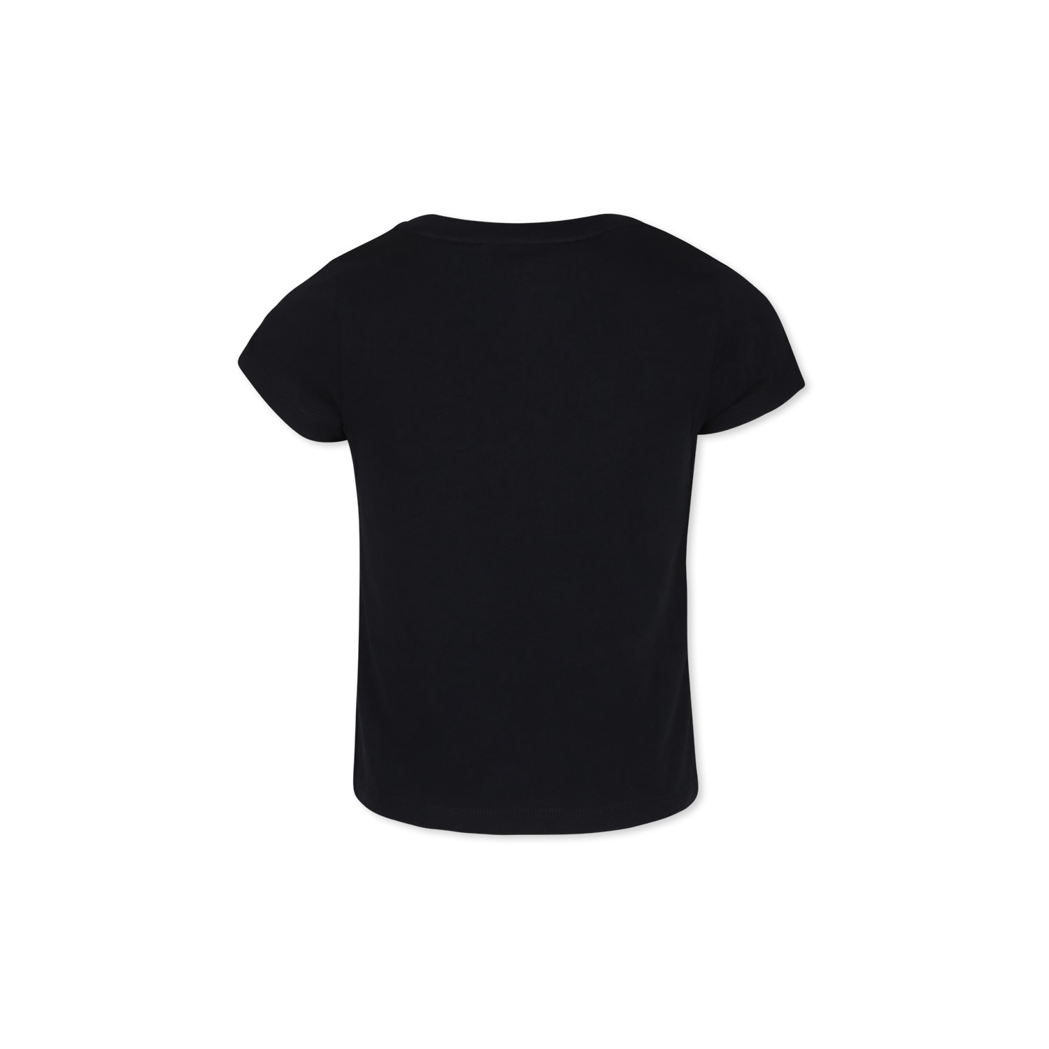 Rykiel Enfant Black T-shirt For Girl With Logo In Black