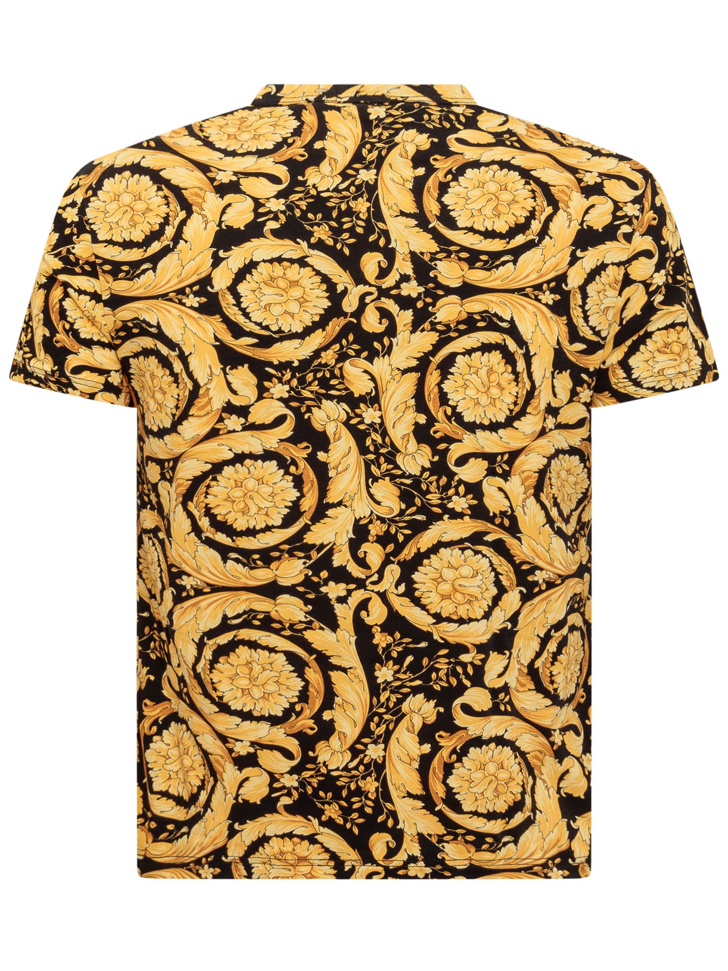 Shop Versace Barocco Intimate T-shirt In Nero+stampa