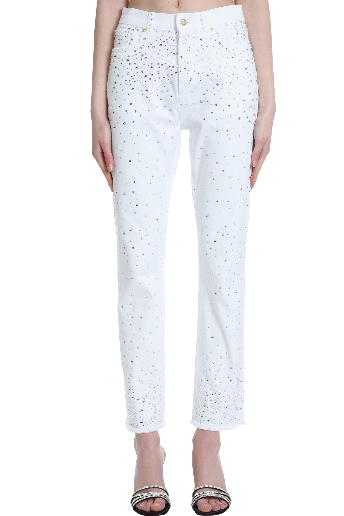 Alexandre Vauthier Jeans In White Denim