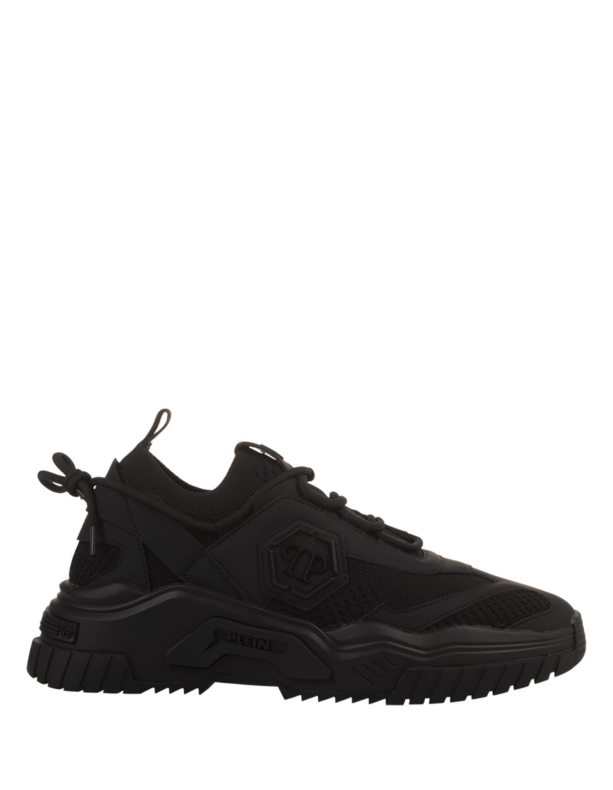 Shop Philipp Plein Black Predator Sneakers