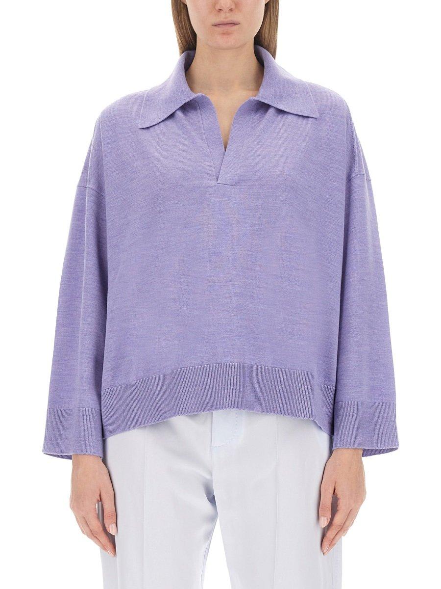 Shop Bottega Veneta Bv Embroidered Knit Polo Shirt In Multicolour