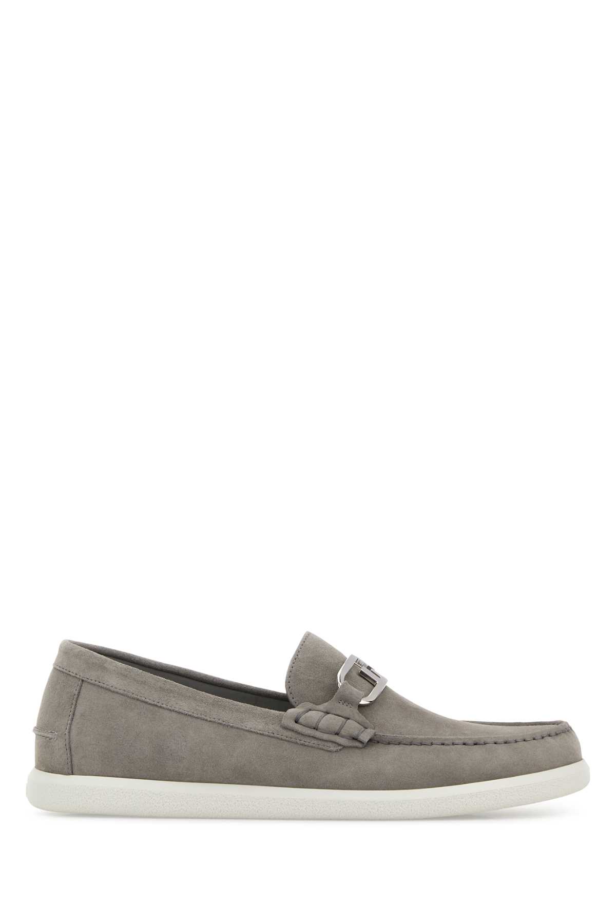 Rey Suede O Lock Light Loafers