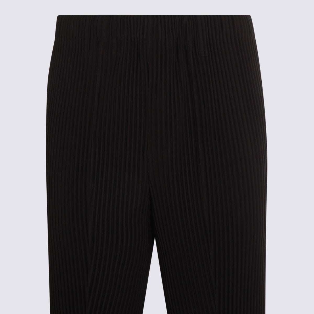 Issey Miyake Comfortable Trousers Elastic Waistband In Black