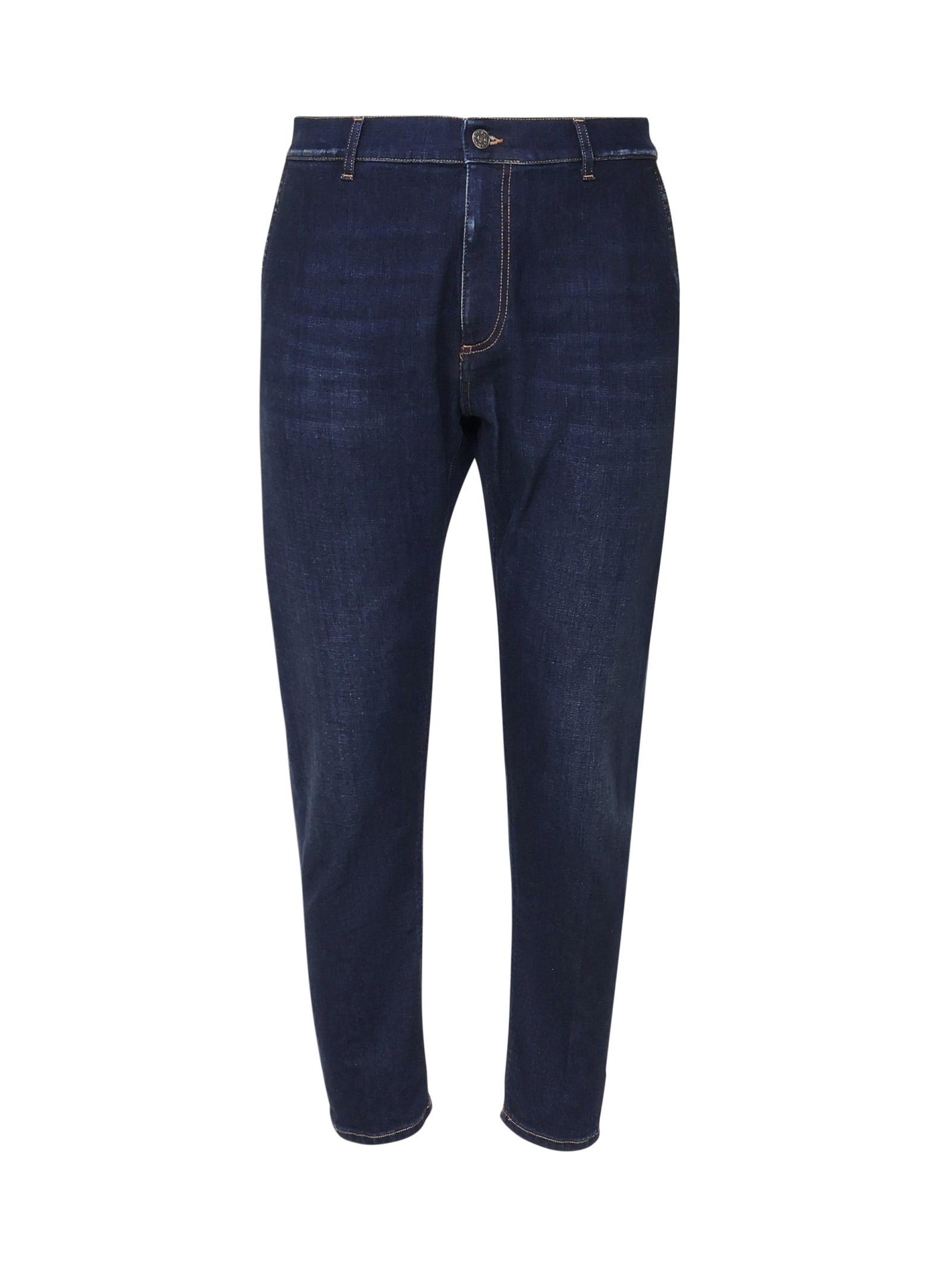 Shop Dondup Jeff Jeans In Elastic Cotton Denim In 800