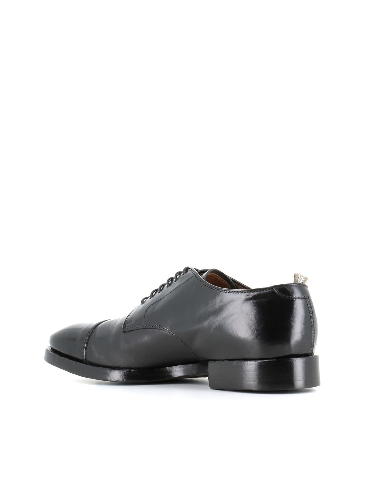 Officine Creative Derby Vanderbilt Caou/011 In Black
