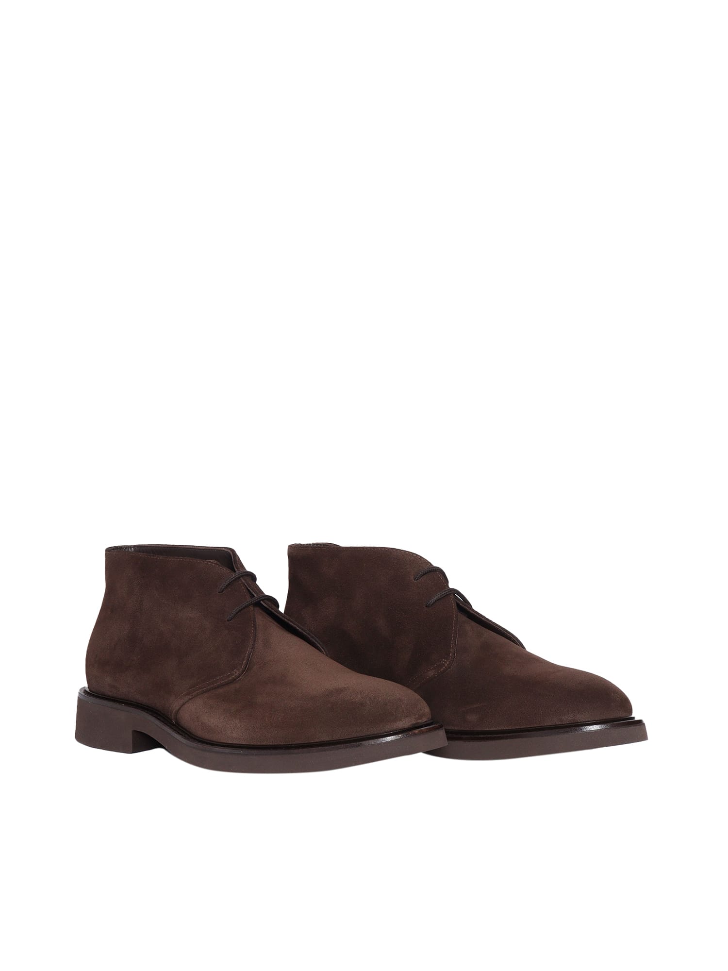 Shop Doucal's Chukka (gm) Brown+brown Sole