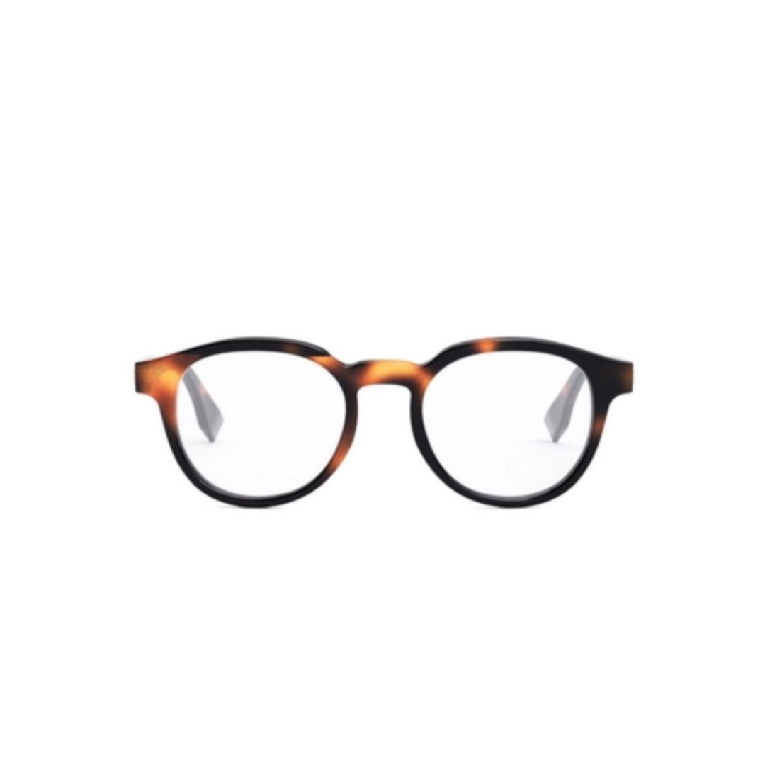 Shop Fendi Round Frame Glasses In 053