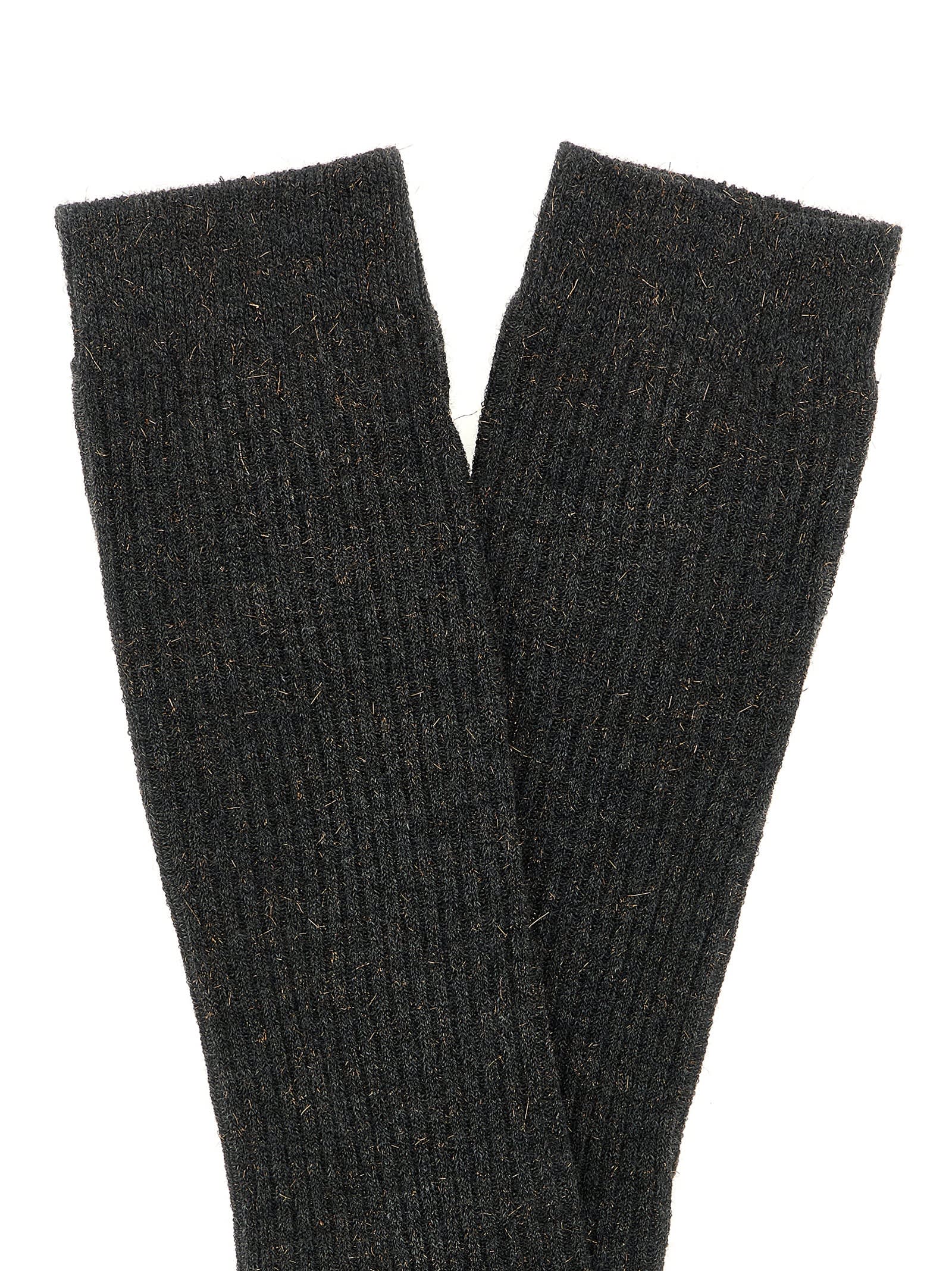 Brunello Cucinelli Sparkling Ribbed Socks
