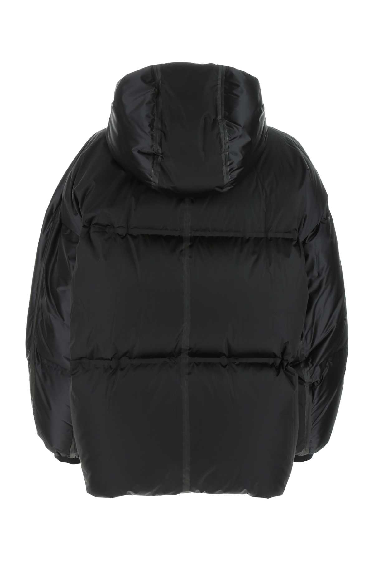 Shop Prada Black Nylon Down Jacket In F0002