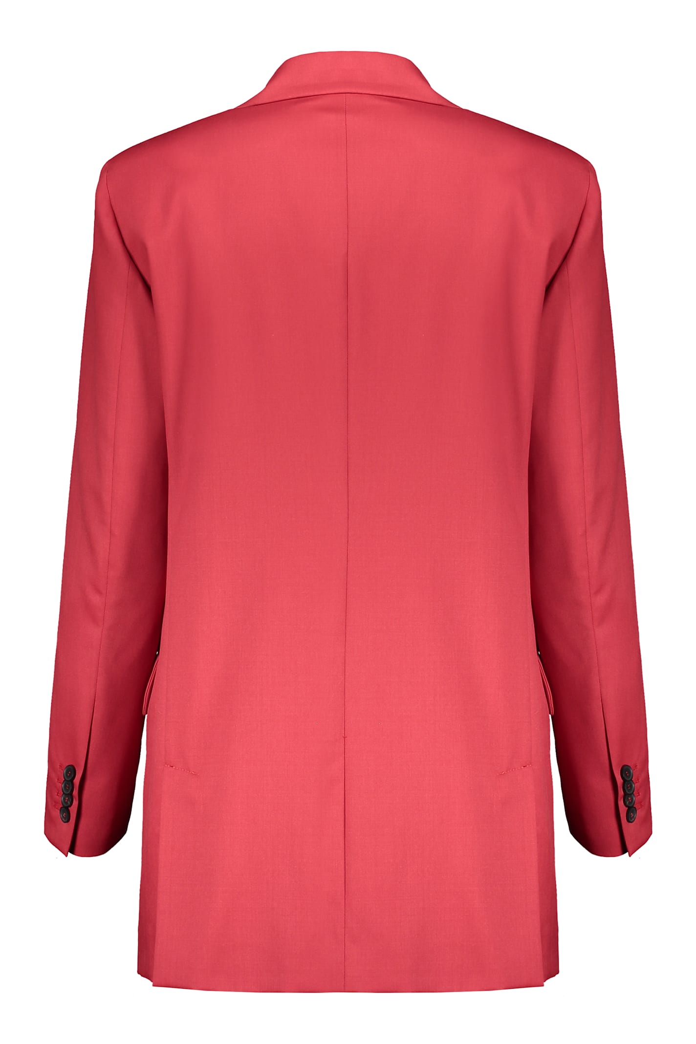 Fabiana Filippi Virgin Wool Single-breasted Blazer In Red