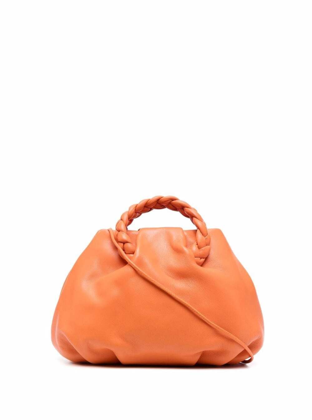 Hereu Womans Bonbon Orange Leather Handbag