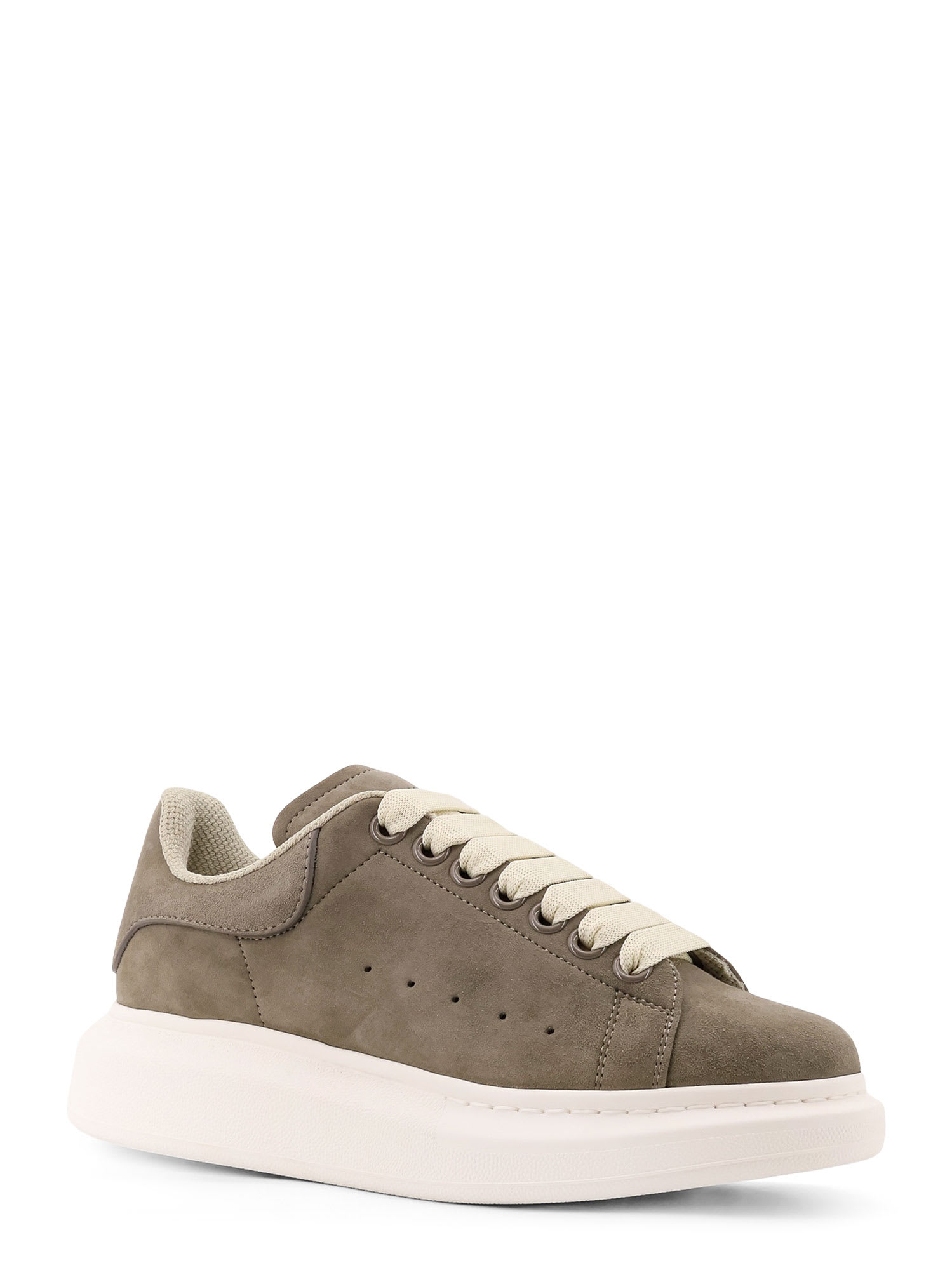 Alexander Mcqueen Sneakers Oversize In Suede Con Logo Inciso Frontale