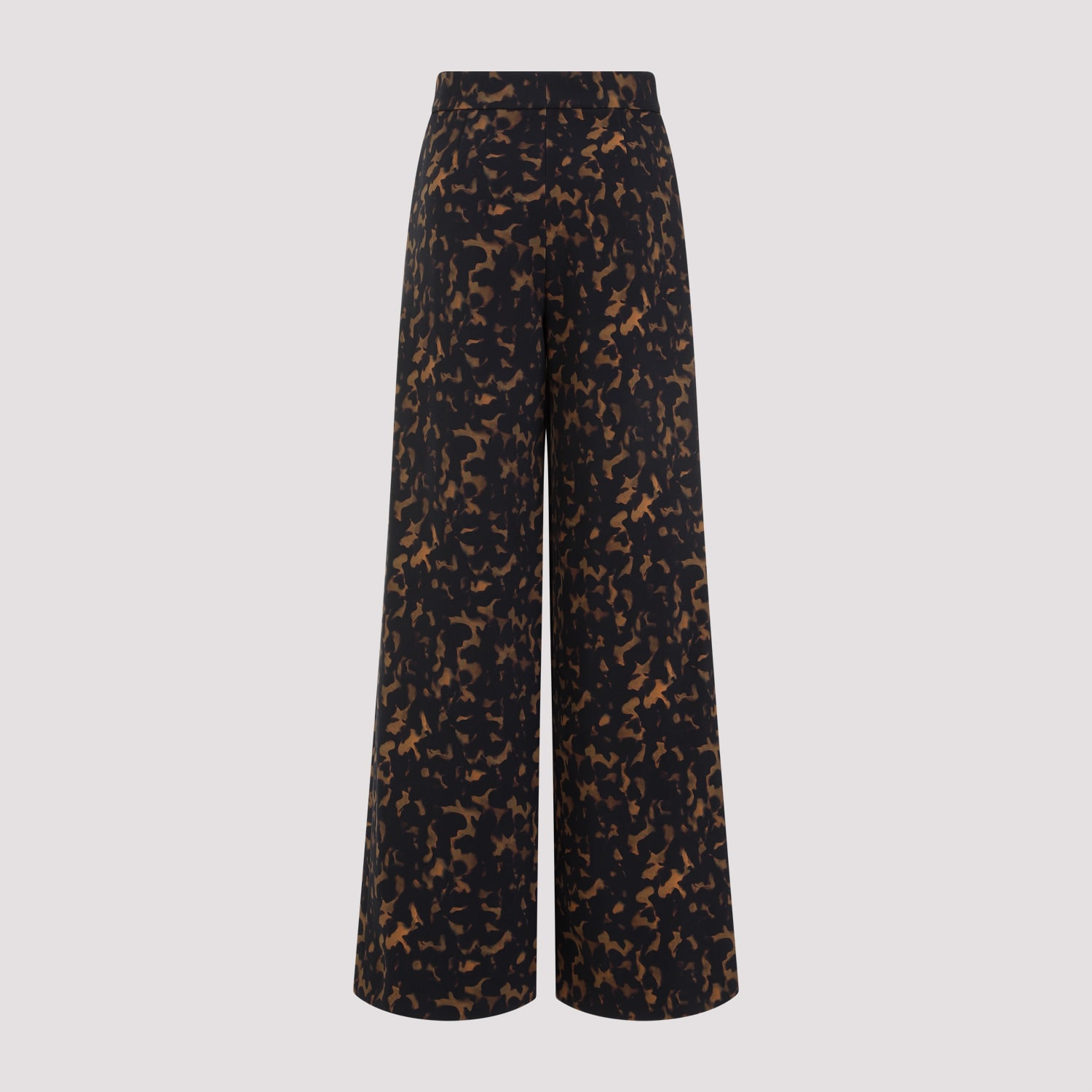 Shop Theory Printed Pants In Dkh Dark Brown Multi