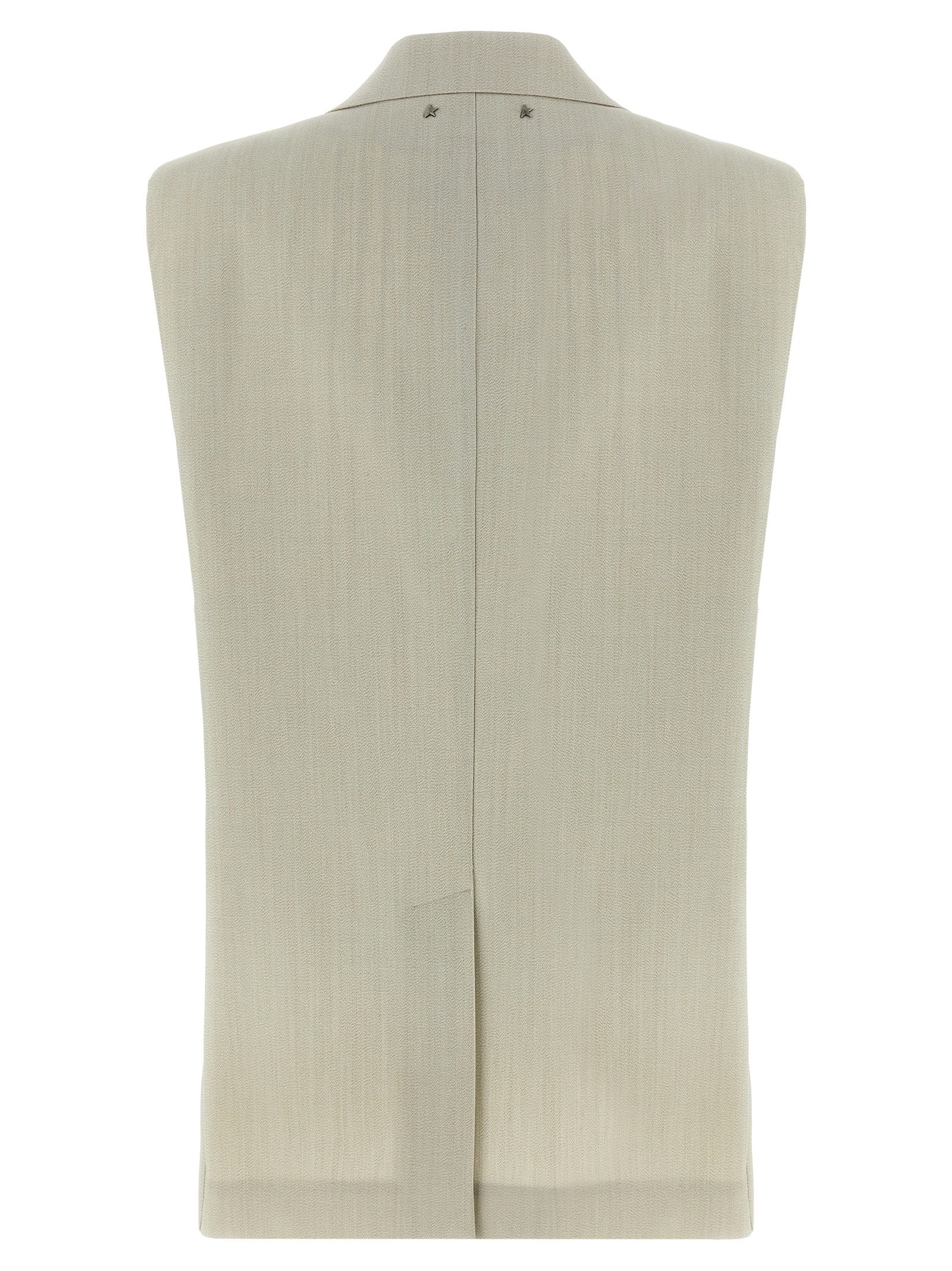 Golden Goose Button-down Gilet In Beige
