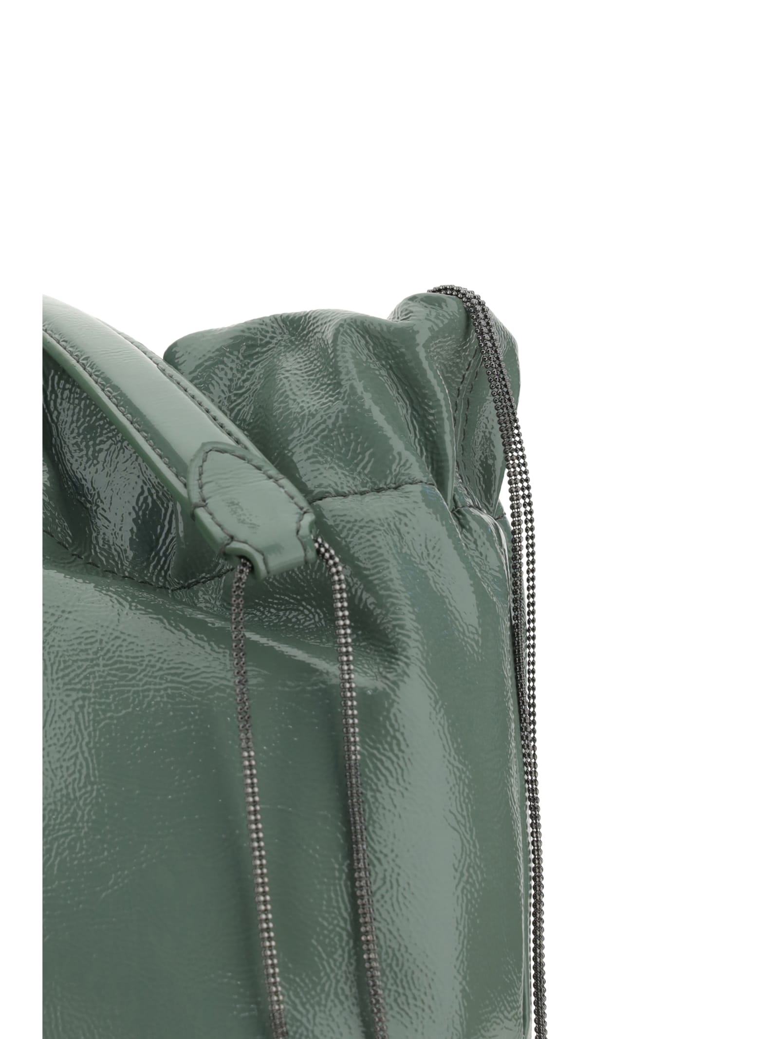Shop Brunello Cucinelli Clutch Bag In Green