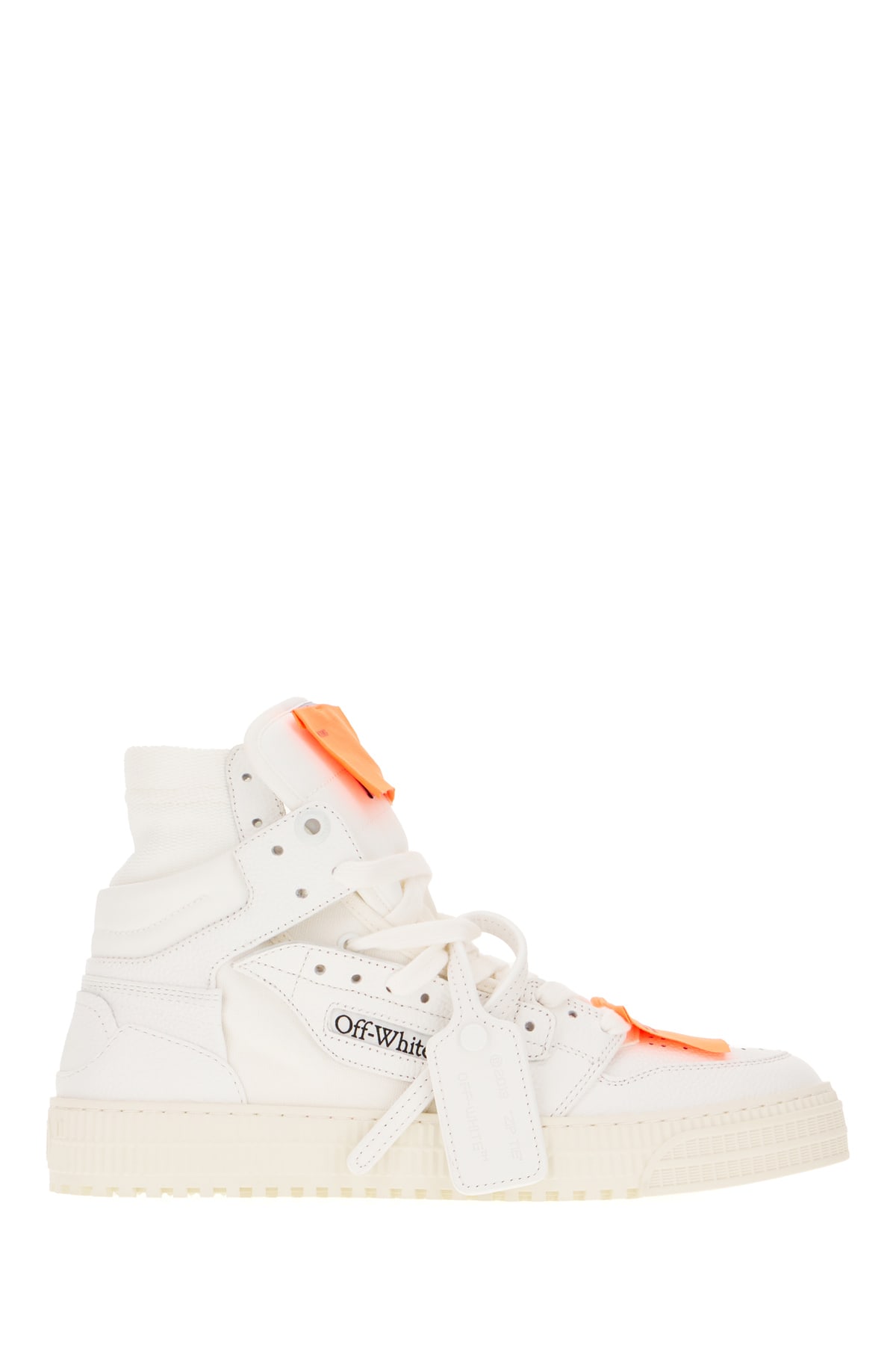 White Leather And Fabric 3.0 Off Court Sneakers