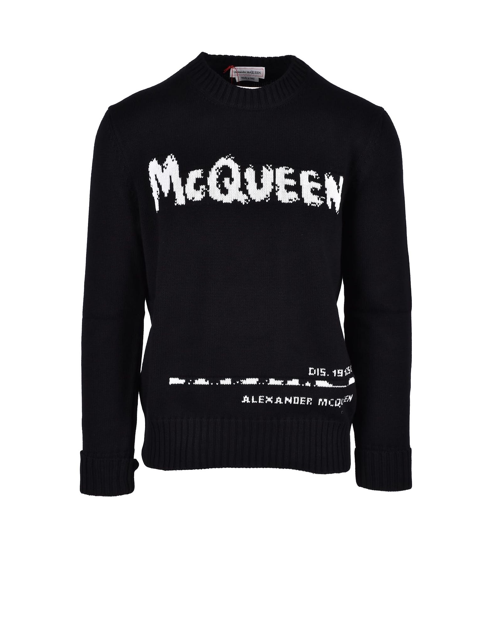 Alexander McQueen Mens Black Sweater