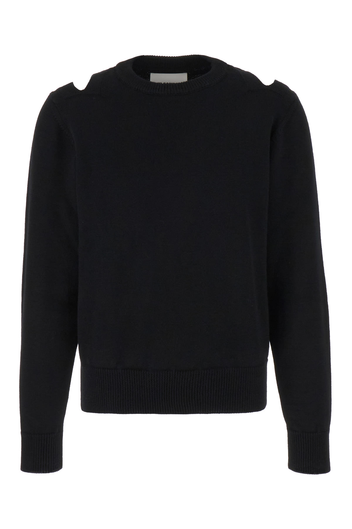 Shop Jil Sander Black Wool Sweater In 001