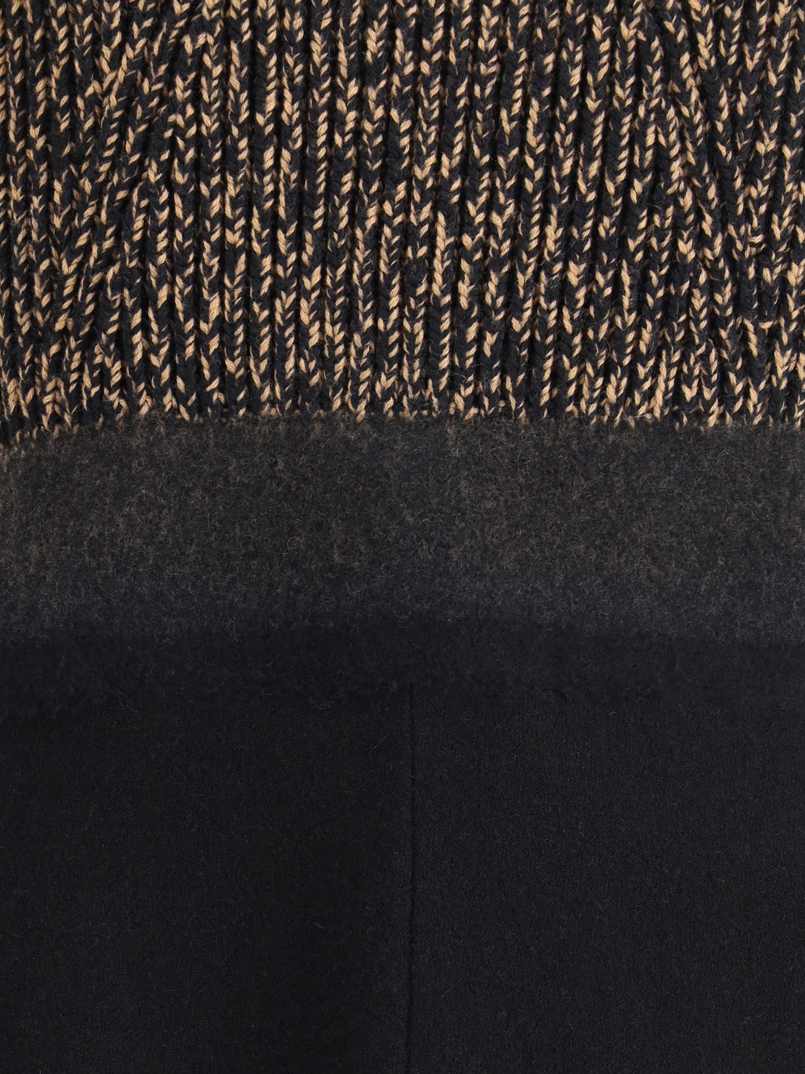 Prada A-line Sleeveless Wool Blend Dress In Black