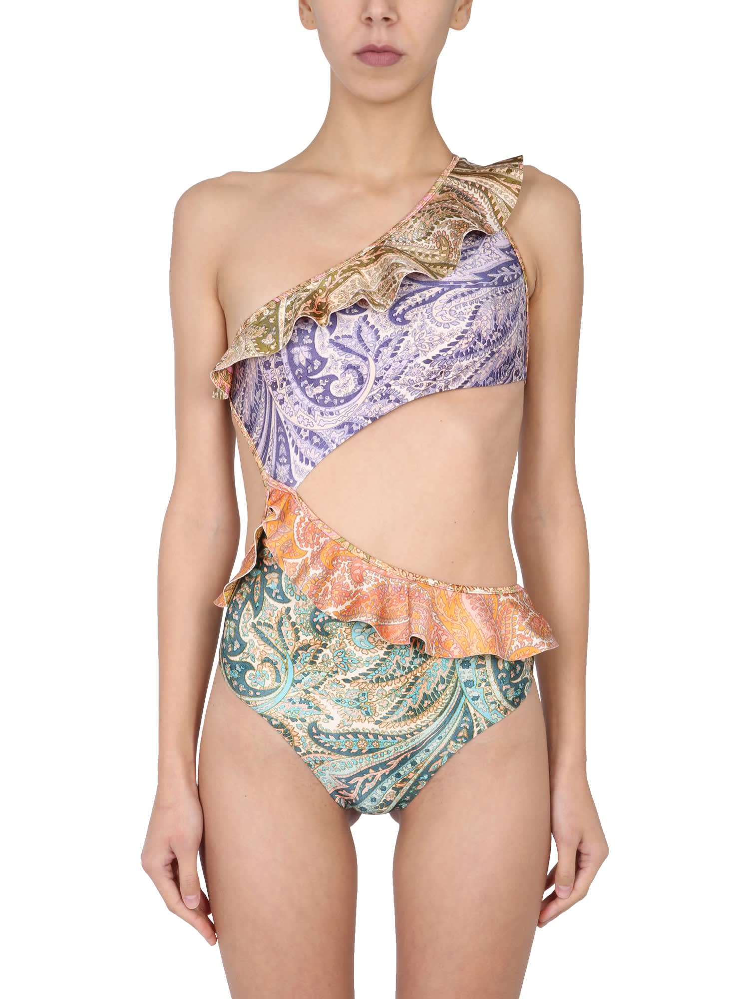 Zimmermann One Piece Cut Out Swimsuit