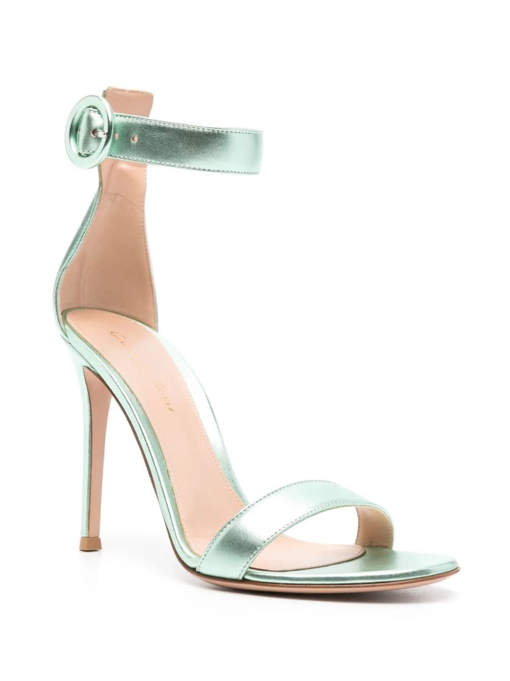 Shop Gianvito Rossi Green Portofino 105 Sandals