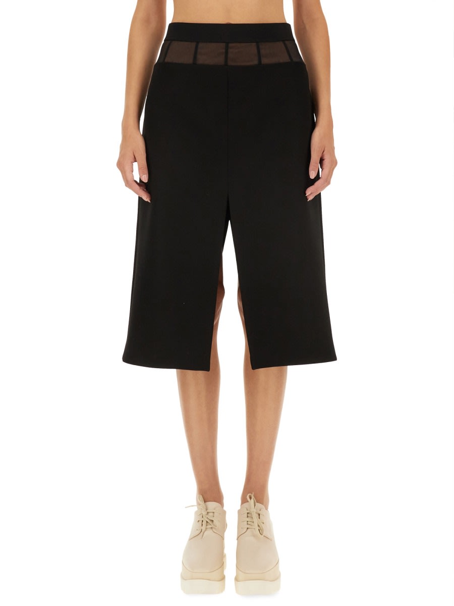 Shop Stella Mccartney Wool Skirt In Black