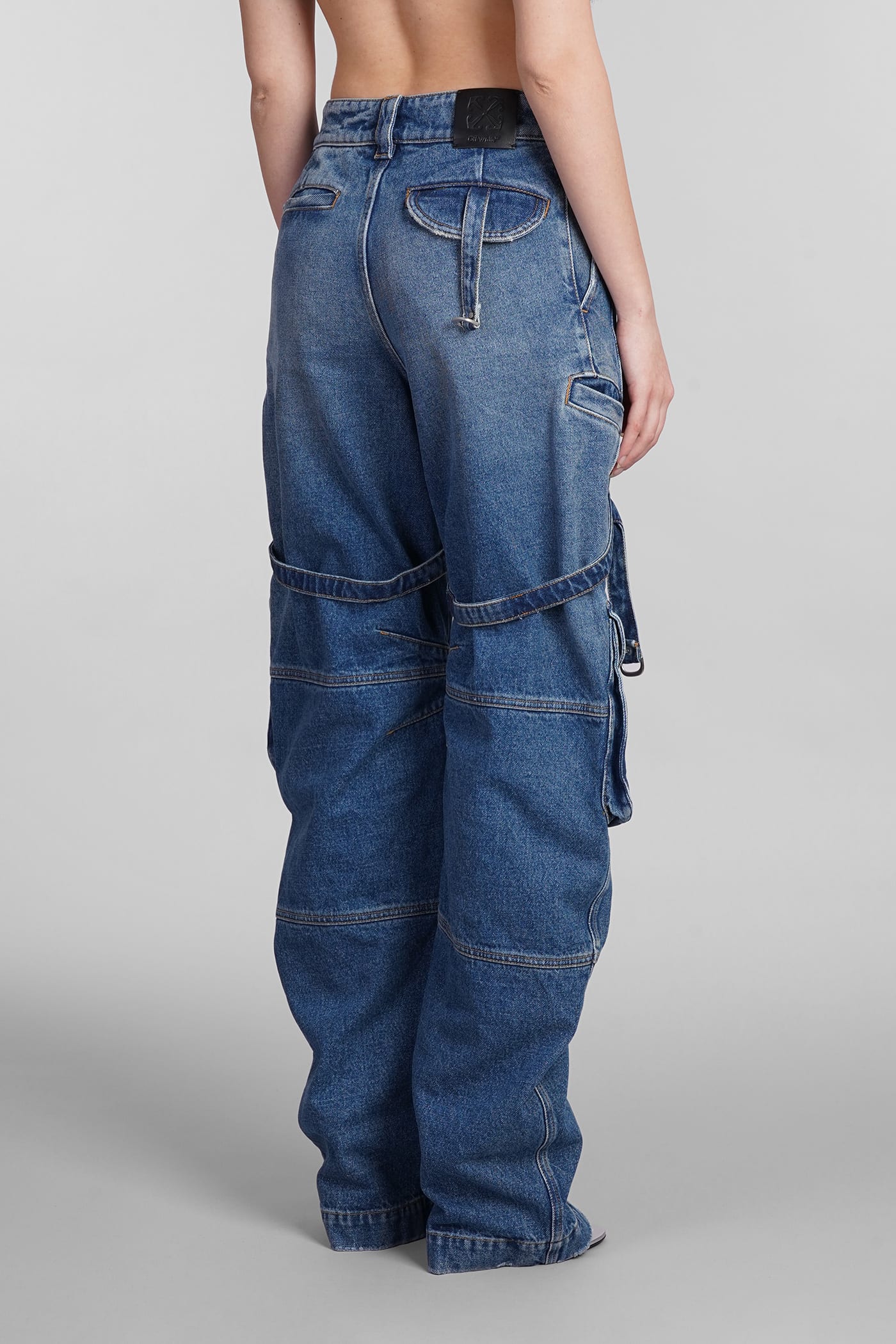 Shop Off-white Jeans In Blue Cotton