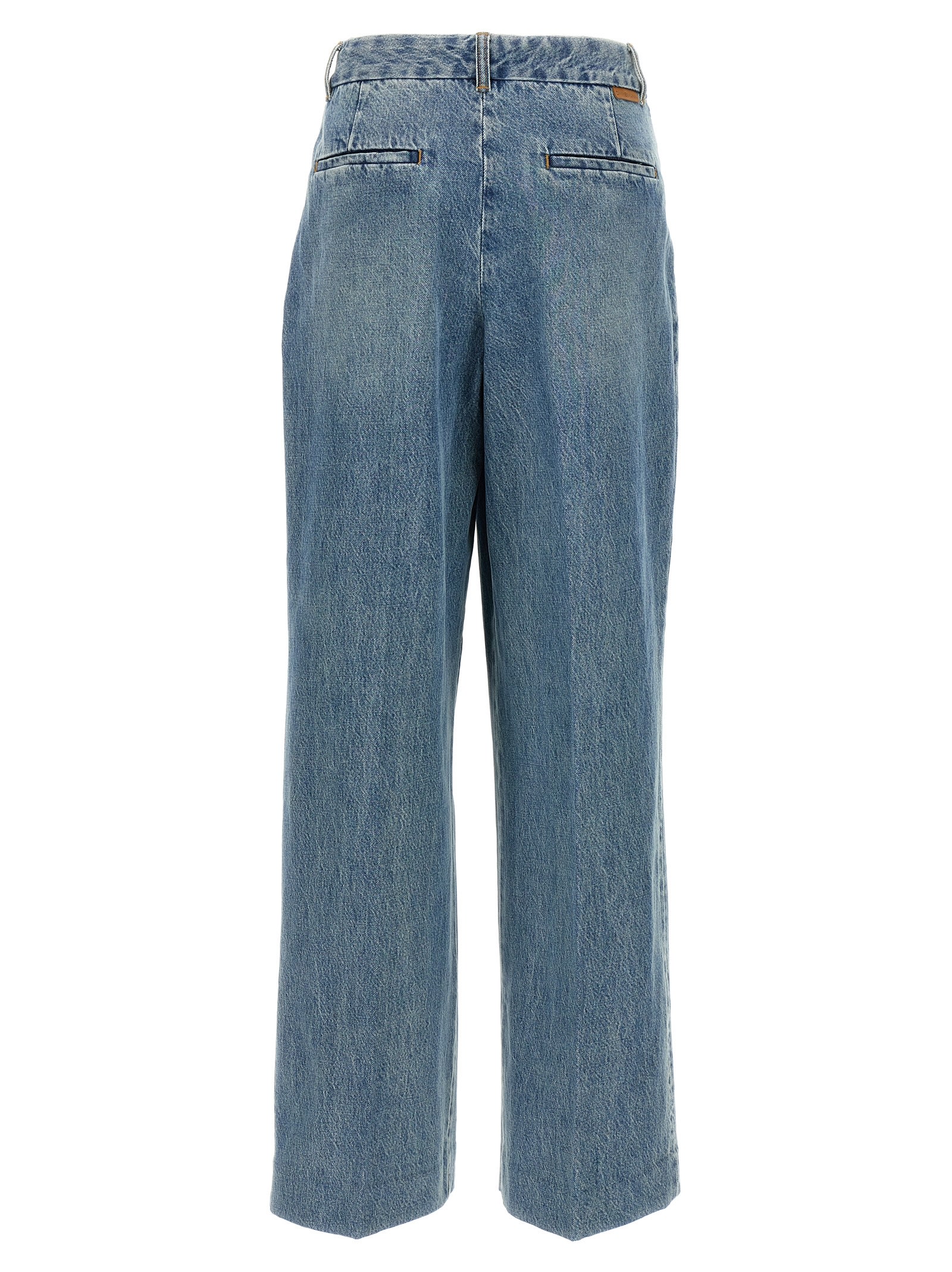 Shop Zimmermann Illustration Denim Jeans In Light Blue