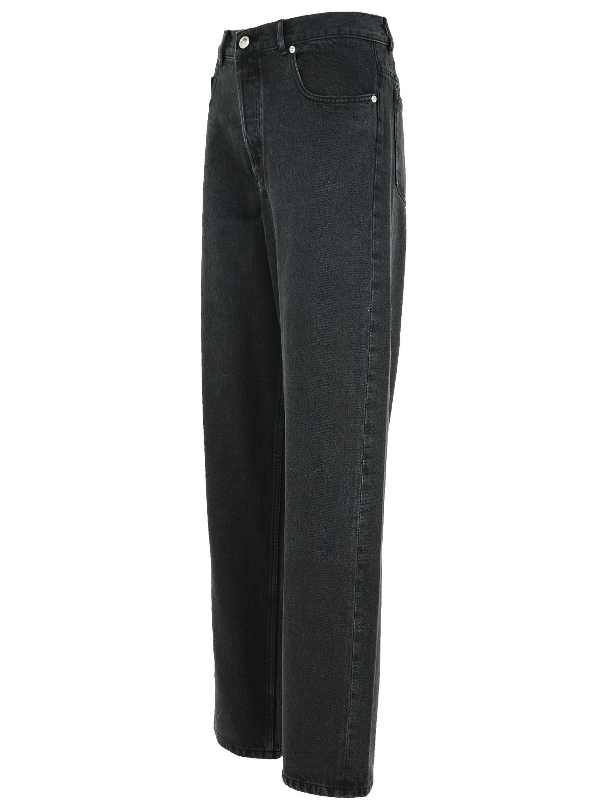 Shop Apc Fairfax Black Cotton Jeans