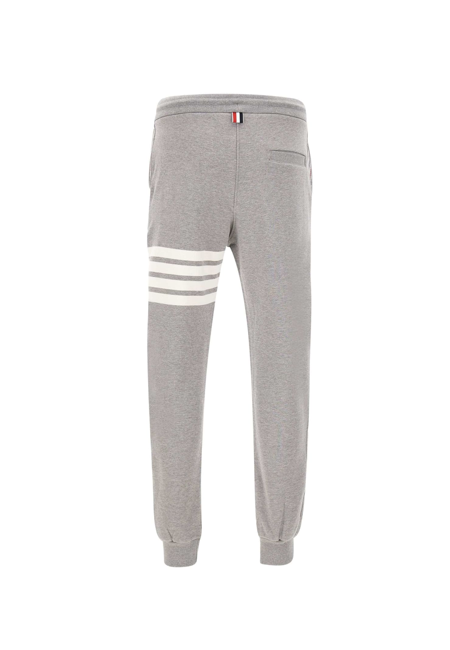 Thom Browne Cotton Classic Sweatpant In Light Grey