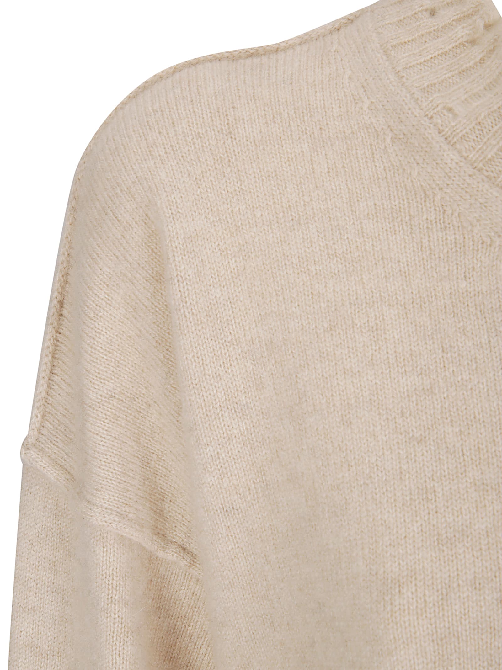 Uma Wang Long Slv Top Sweater In Neutral
