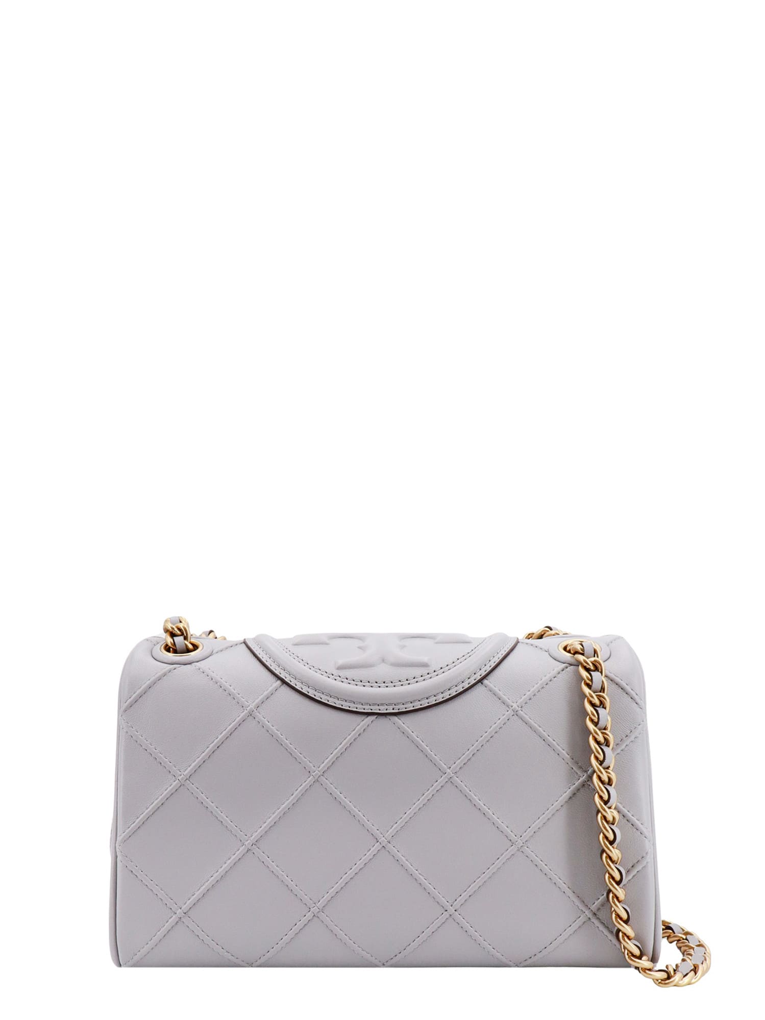 Shop Tory Burch Shouldet Bag In Grey