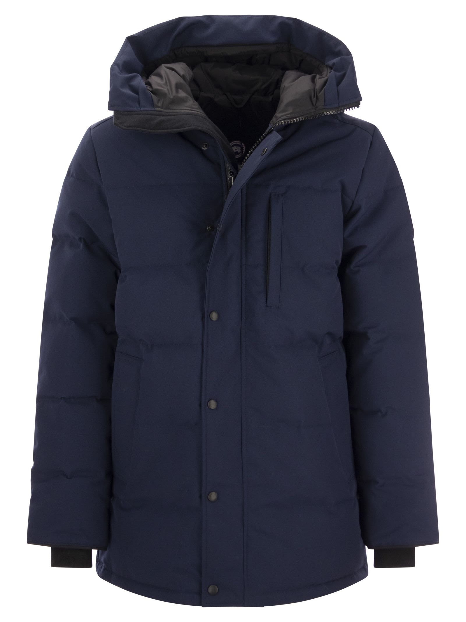 Shop Canada Goose Carson - Hooded Parka In Navy