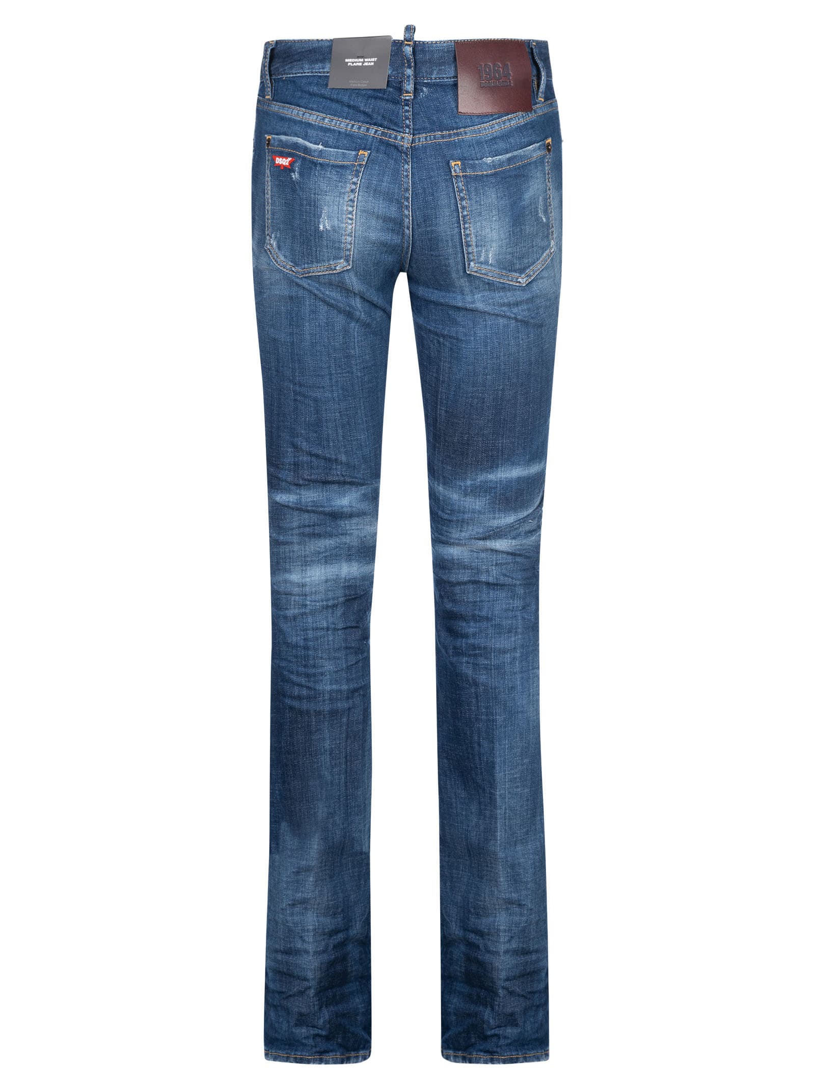 Shop Dsquared2 Medium Waist Flare Jeans In C