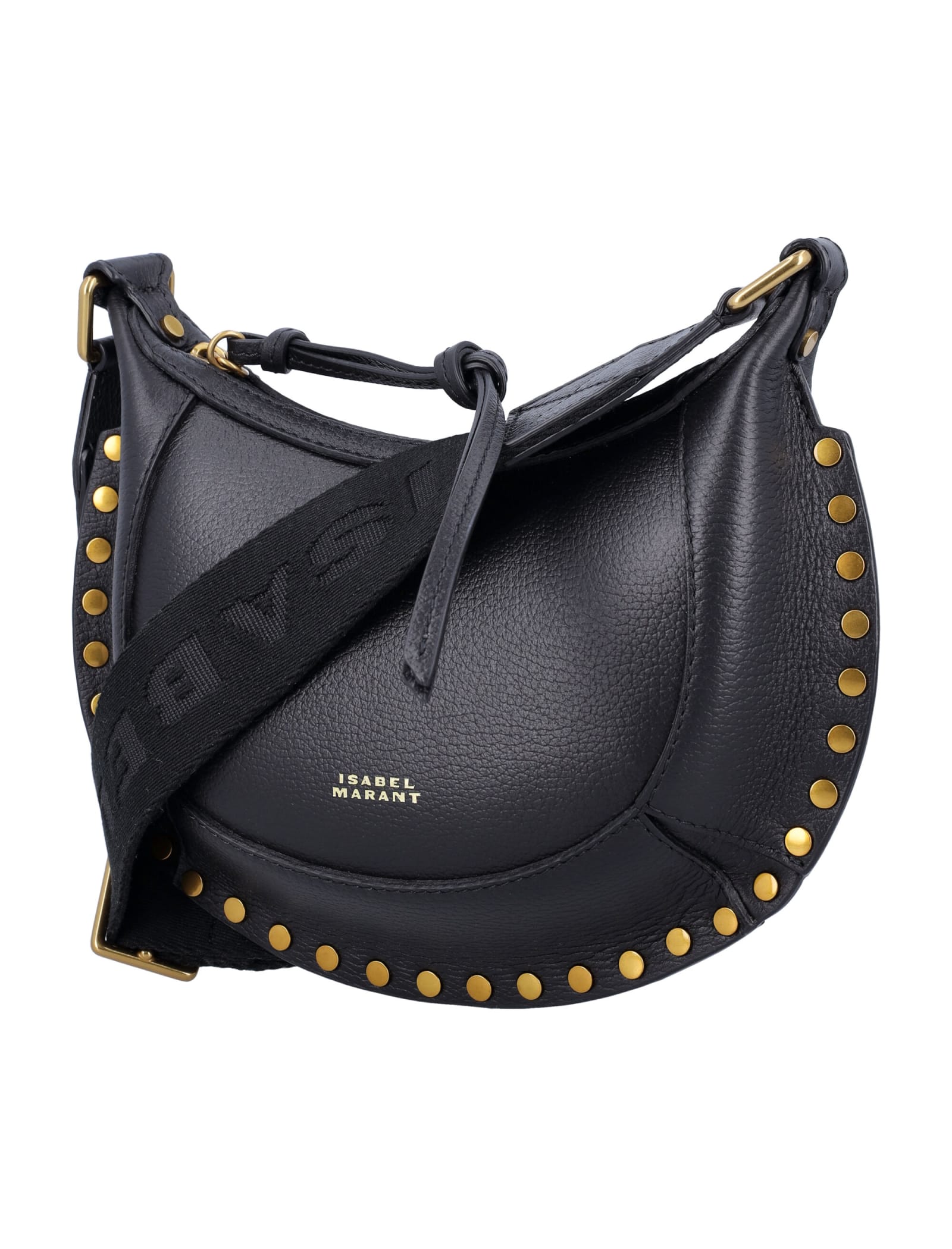 Shop Isabel Marant Mini Moon Bag In Black