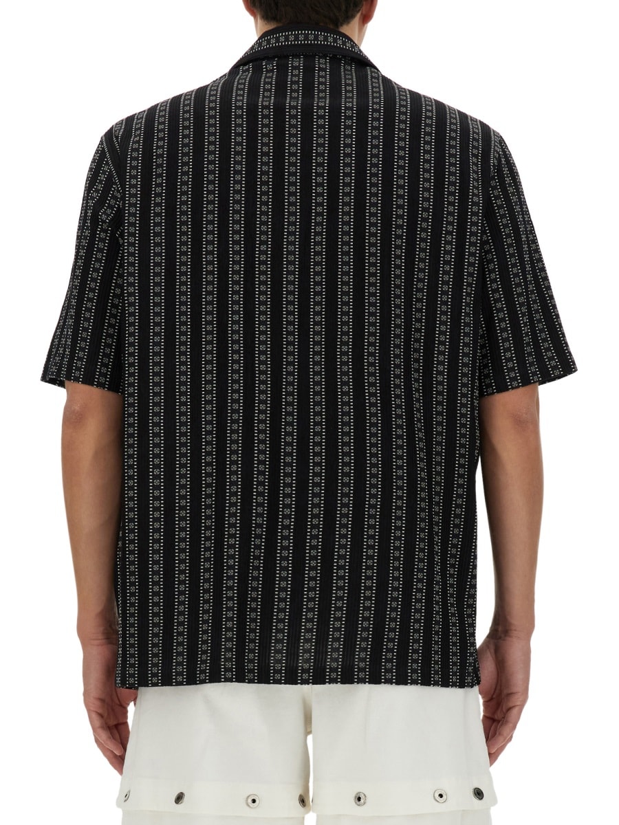 Shop Off-white Bowling Shirt In Black