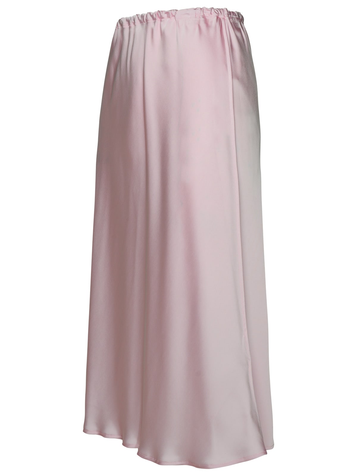 Shop Jil Sander Pink Viscose Skirt